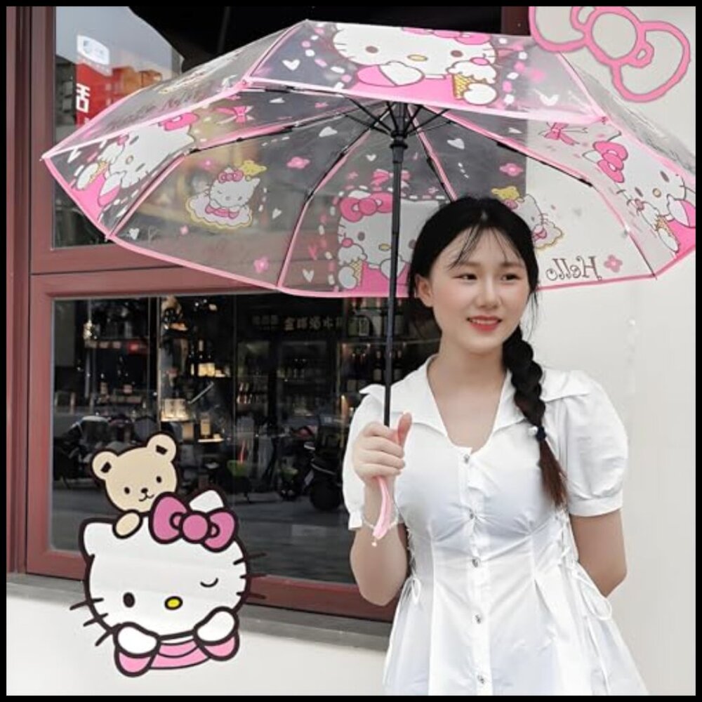Clear Automatic Umbrella Compact Portable Travel … - image 2